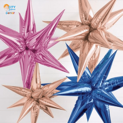 Starburst 3D Foil Balloons 26"