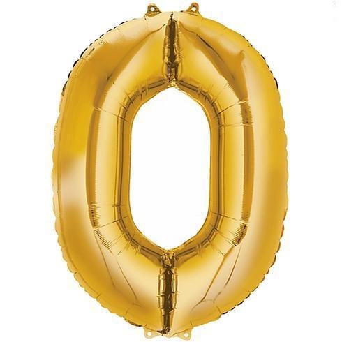 Number 0 Gold - 34" in