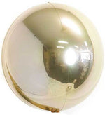 Orb Foil Balloon Spheres 24" White Gold