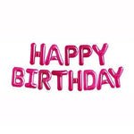 Pink Happy Birthday Foil Balloon Banner Mylar Kits 16"