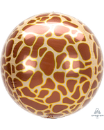 Animal Print Orbz 16" in - Foil Balloon - Giraffe