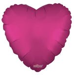 Solid Hot Pink Matte Heart 18" Single Pack