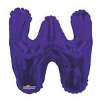 Letter W Purple- 14" in