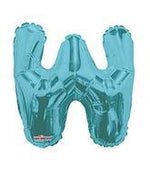 Letter W Light Blue- 14" in