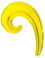 Metallic Yellow 5-pack Kurly Wave Foil 14"