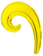 Solid Yellow 5-pack Kurly Wave Foil 14