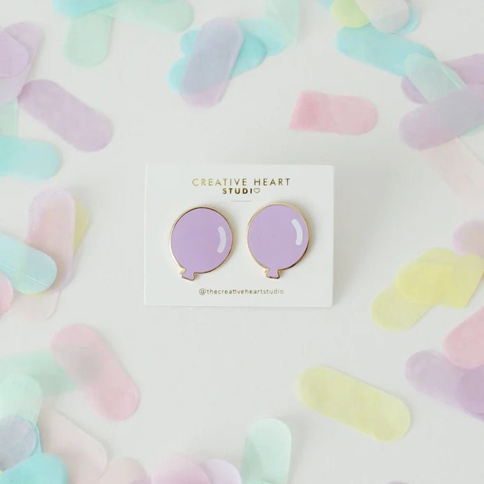 Balloon Earrings BALLOON SHAPED EARRINGS (LAVENDER)