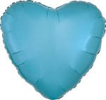 Caribbean Blue Heart 18" Single Pack