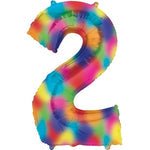Number 2 Rainbow Splash - 34" in