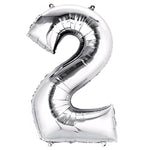 Number 2 Silver - 14" in
