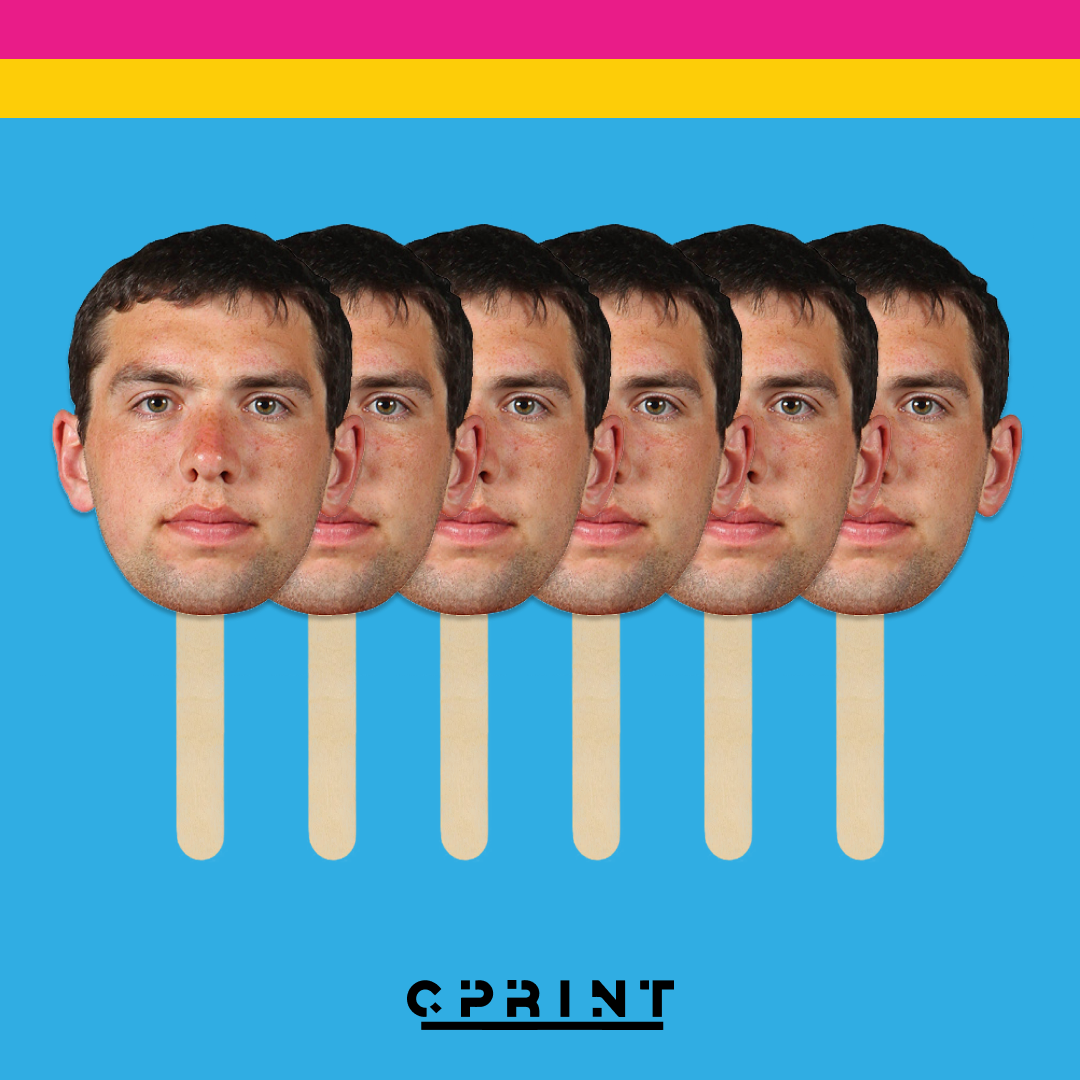 Custom Big Head with Your Photo - Fun Face Cutout - Big Heads on a Stick 48-72 hrs