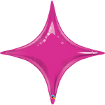 Magenta Starpoint - Four Point Star Foil Balloon 40" in