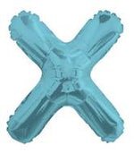 Letter X Light Blue- 14" in