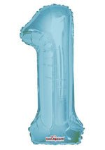 Number 1 Light Blue - 14" in