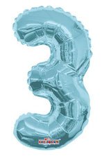 Number 3 Light Blue - 14" in