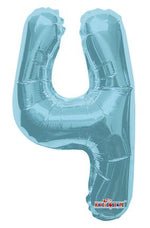 Number 4 Light Blue - 14" in