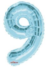 Number 9 Light Blue - 14" in