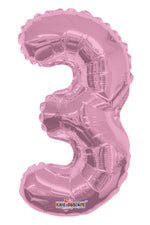 Number 3 Light pink - 14" in