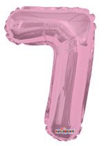 Number 7 Light pink - 14" in