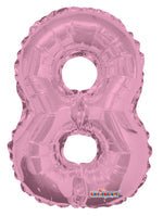 Number 8 Light pink - 14" in