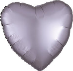 Satin Greige Heart 18" Single Pack