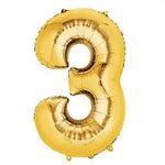 Number 3 Gold - 14" in