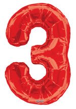 Number 3 Red - 34" in
