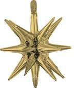 White Gold Magic Star Foil Balloon 35" in