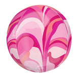 Pink Macro Marblez Orbz 16" in - Foil Balloon