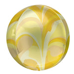Gold Macro Marblez Orbz 16" in - Foil Balloon