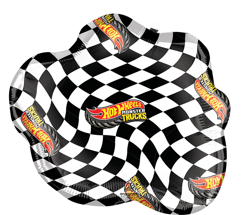 23" SuperShape Hot Wheels Monster Trucks Foil Balloon