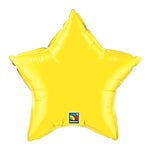 Yellow Star Shaped Foil Balloon 4" (5 Units per package)