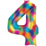 Number 4 Rainbow Splash - 34" in