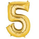 Number 5 Gold - 14" in