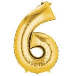 Number 6 Gold - 34" in