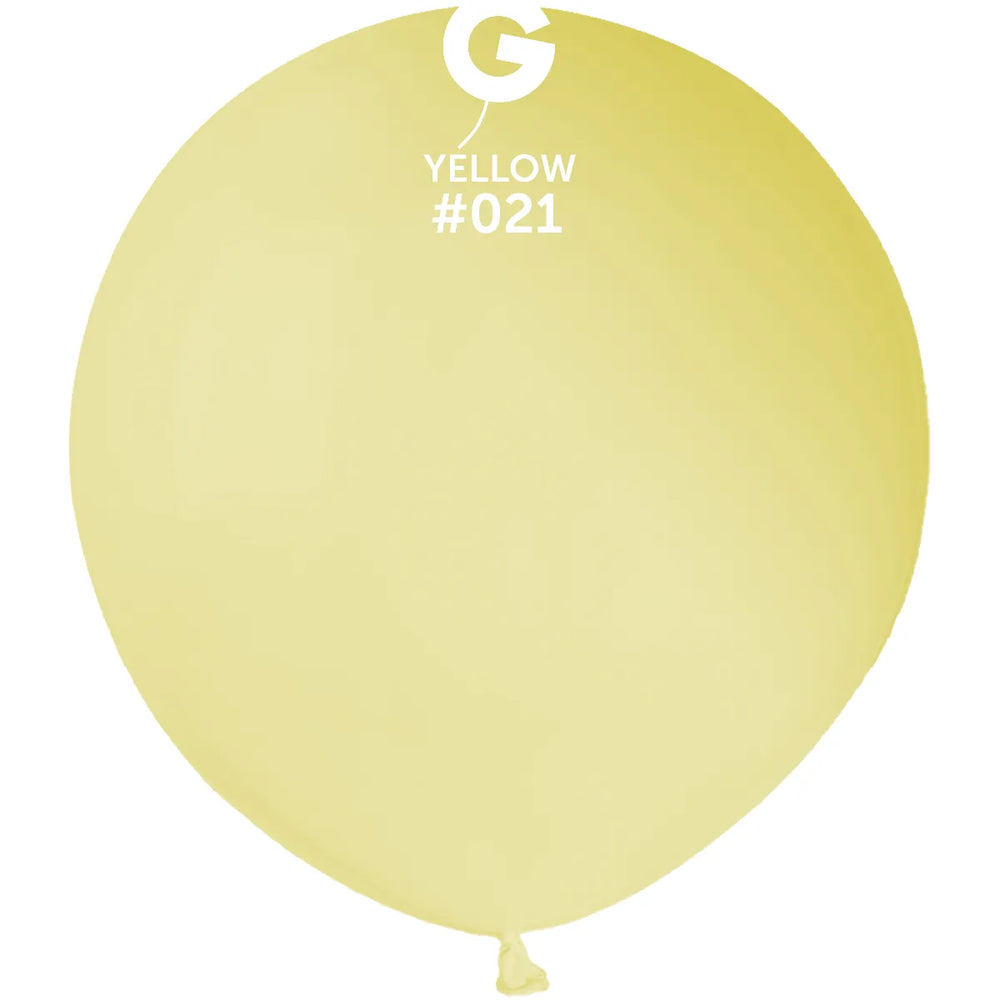Neon Balloon Yellow GF19-021 | 25 balloons per package of 19" each