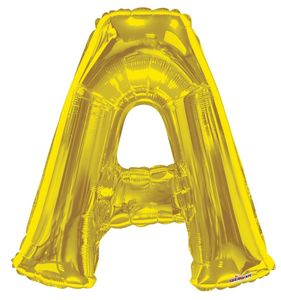 Letter A Gold- 14" in