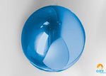 Mini Orb Foil Balloon Spheres 7 in. Blue
