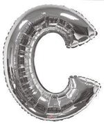 Letter C Silver- 34" in