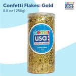 Gold Confetti Jar Foil Irregular Flakes 8.8 onz.