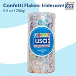 Iridescent Confetti Jar Foil Irregular Flakes 8.8 onz.