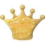 Medium Gold Crown Foil Balloon 30"