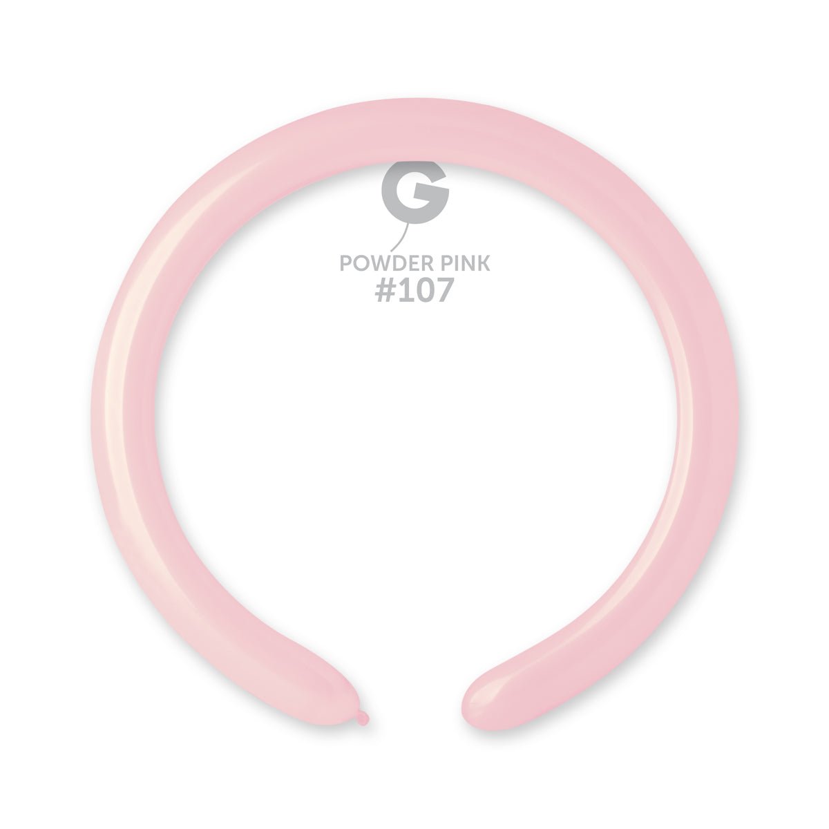 GEMAR | Solid Balloon Powder Pink #107 - 2 in.