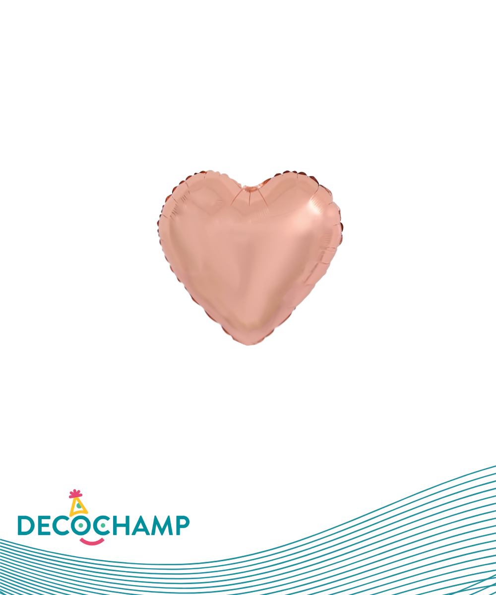 DecoHeart  9" Rose Gold (5 Units per package)