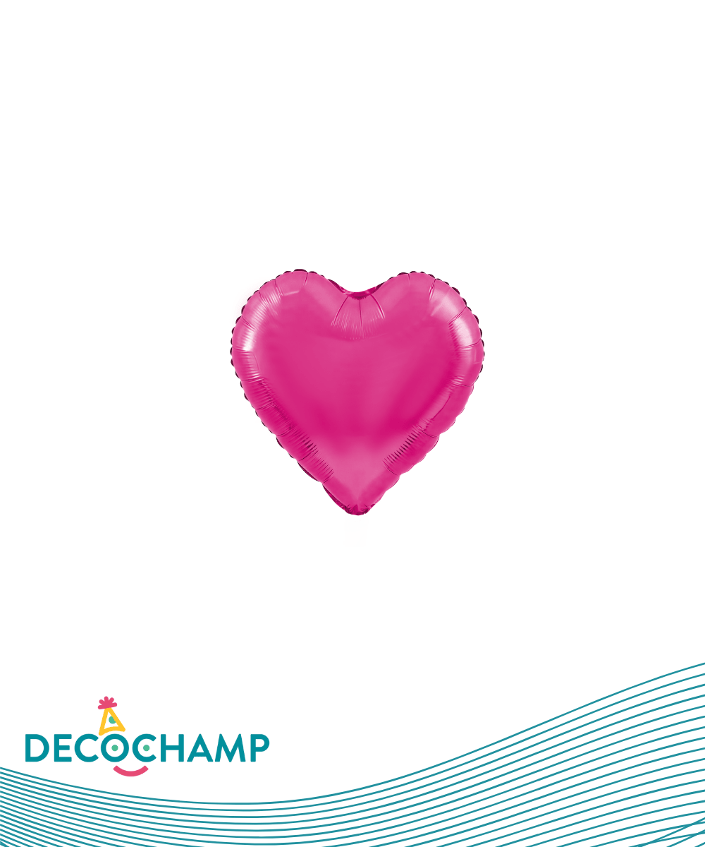 DecoHeart 9" Hot Pink (5 Units per package)