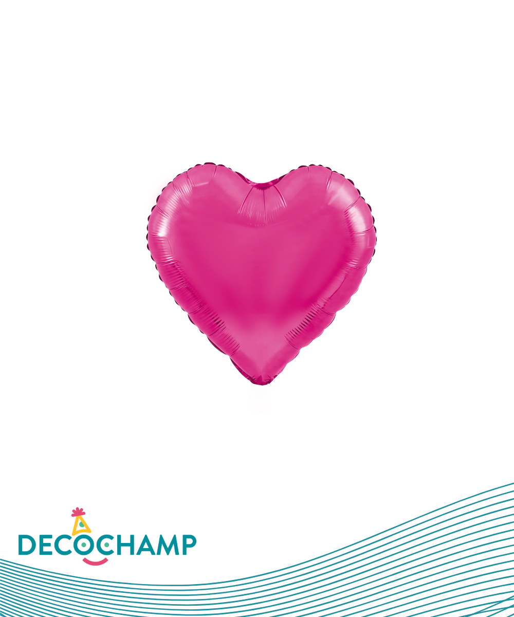 DecoHeart 18" Hot Pink (Single Pack)