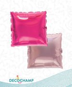 DecoSquare 24" Double Sided. Hot Pink / Baby Pink