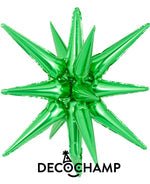 Green Starburst 3D Deco champ 22"