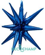Navy Blue Starburst 3D Deco champ 22"