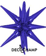 Purple Starburst 3D Deco champ 22"